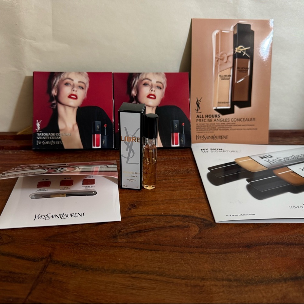 Yves Saint Laurent Travel Libre EDP Spray 3ml YSL Tatouage Couture CREAM Lipstic